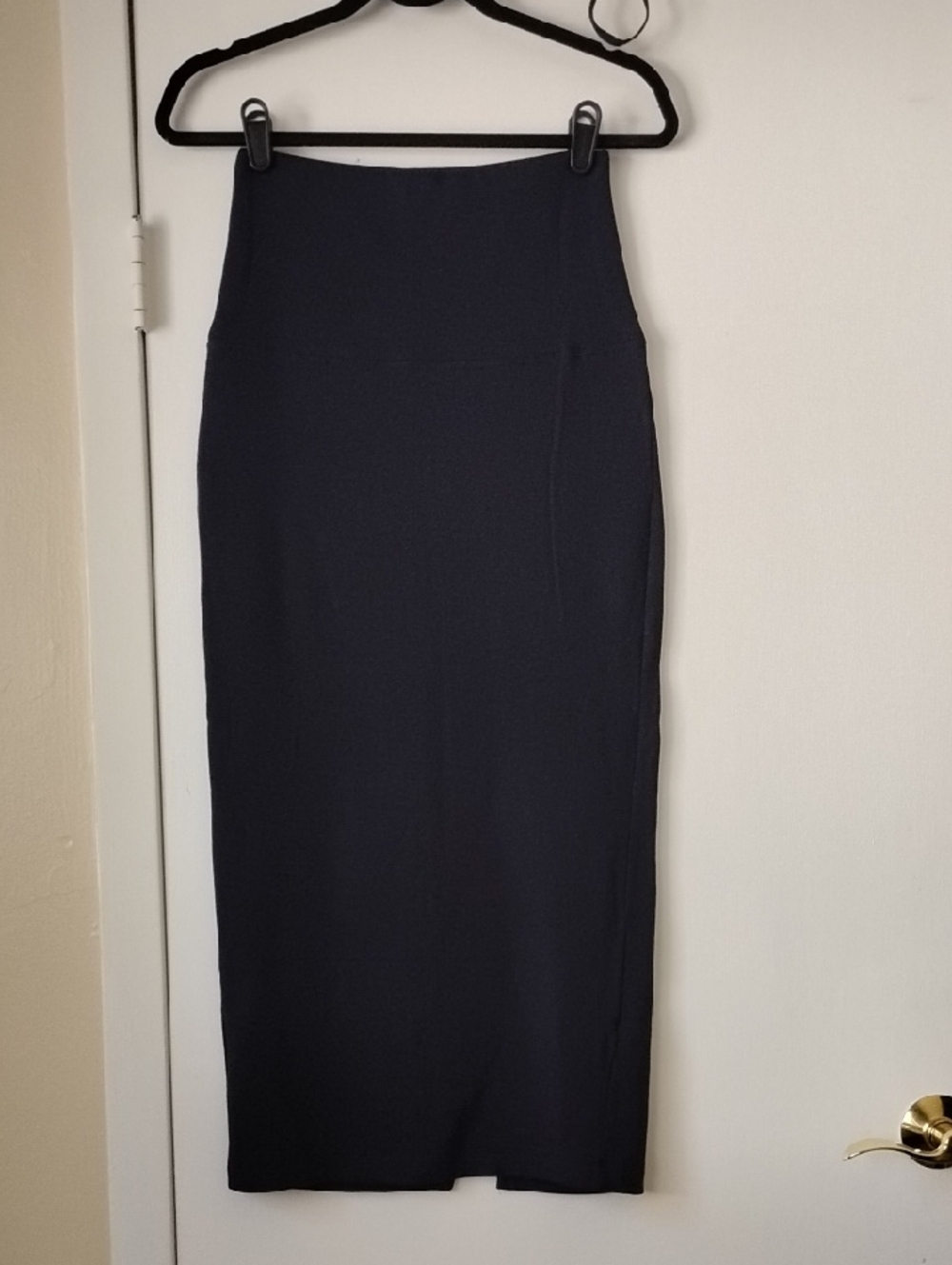 NWOT BleuSalt Tencel Terry Maxi Skirt 2 M Navy